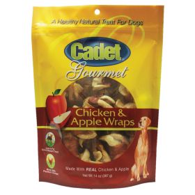 Premium Gourmet Chicken with Apple Wraps Treats 14 ounces