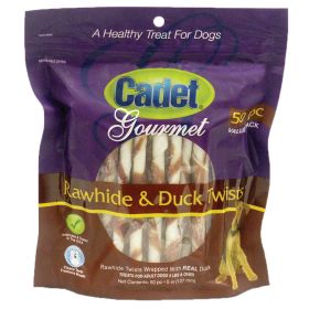 Premium Gourmet Rawhide and Duck Twists Treats 50 pack