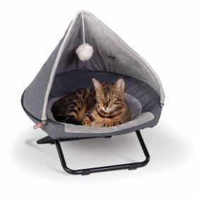 Hooded Elevated Cozy Pet Cot