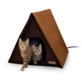 Outdoor Heated Multiple Kitty A-Frame