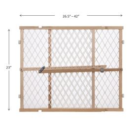 MyPet Diamond Mesh Wood Pet Gate