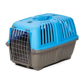 Spree Plastic Pet Carrier (Color: Blue)