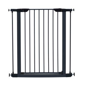 Glow in the Dark Steel Pressue Mount Pet Gate Tall (Color: Graphite)