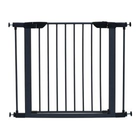 Steel Pressure Mount Pet Gate (Color: Graphite)