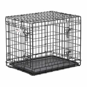 Ultima Pro Double Door Dog Crate (Color: black)