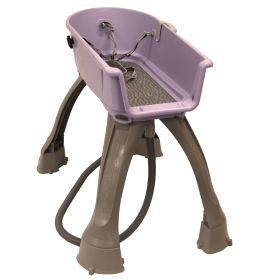 Elevated Dog Bath and Grooming Center (Color: Lilac, size: medium)