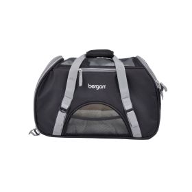 Pet Comfort Carrier (Color: Black / Gray, size: large)