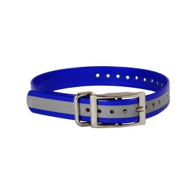 Reflective Collar Strap 1" (Color: Blue)