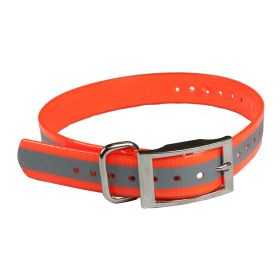 Reflective Collar Strap 1" (Color: Orange)