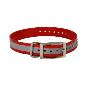 Reflective Collar Strap 1" (Color: Red)