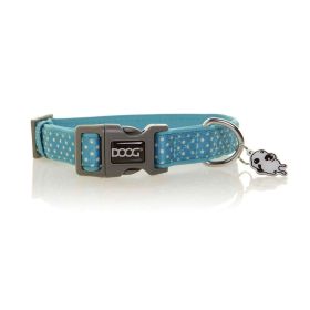 Neoprene Dog Collar Snoopy (Color: Blue/White Polka Dot, size: large)