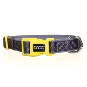 Neoprene Dog Collar Odie (Color: Black/Purple/Yellow, size: large)