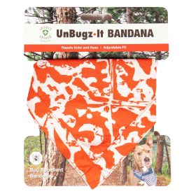 Unbugz-It Bandana (Color: Abstract Orange, size: medium)