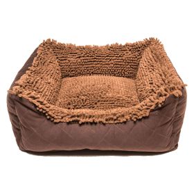 Dirty Dog Lounger Bed (Color: Brown, size: small)