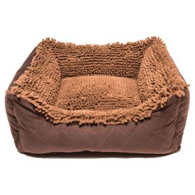 Dirty Dog Lounger Bed (Color: Brown, size: large)