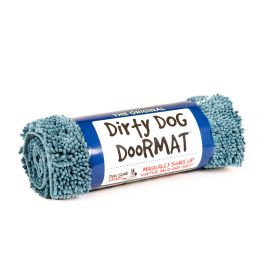 Dirty Dog Door Mat (Color: Pacific Blue, size: small)