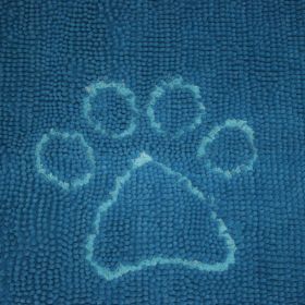 Dirty Dog Door Mat (Color: Aqua, size: small)