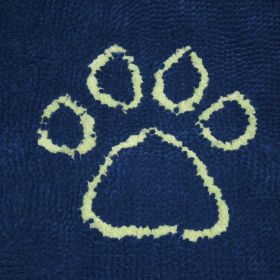 Dirty Dog Door Mat (Color: Marine/Lime Green, size: small)