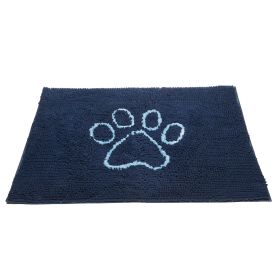 Dirty Dog Door Mat (Color: Bermuda Blue, size: large)