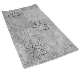 Dirty Dog Doormat Runner (Color: Silver Grey)