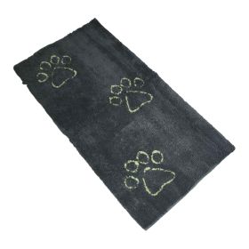 Dirty Dog Doormat Runner (Color: Cool Grey/Lime Green)