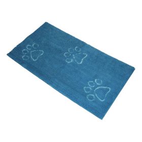 Dirty Dog Doormat Runner (Color: Aqua)