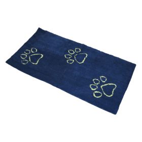 Dirty Dog Doormat Runner (Color: Marine/Lime Green)