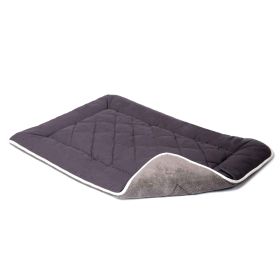 Pet Cotton Canvas Sleeper Cushion (Color: Pebble Grey, size: Extra Small)