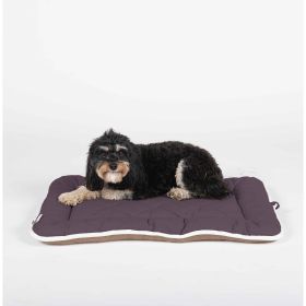 Pet Cotton Canvas Sleeper Cushion (Color: Pebble Grey, size: large)