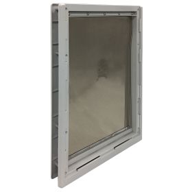 Designer Series Pet Door (Color: Grey, size: Super Large)