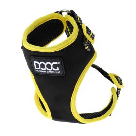 Neoflex Dog Harness Bolt Neon (Color: Black/Yellow, size: large)