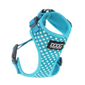 Neoflex Dog Harness Snoopy (Color: Light Blue/White Polka Dot, size: large)