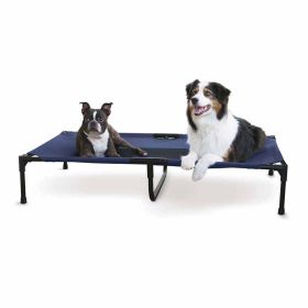 Original Pet Cot Elevated Pet Bed (Color: Blue, size: Extra Large)