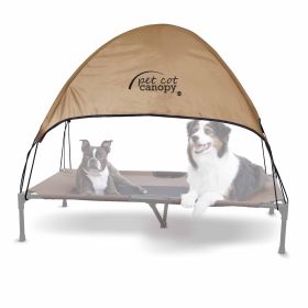 Pet Cot Canopy (Color: Tan, size: Extra Large)