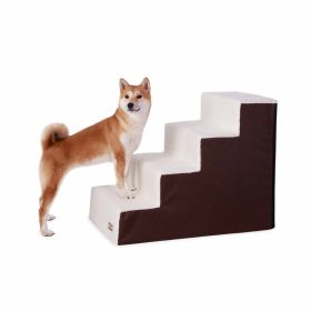 Pet Stair Steps 4 Stair (Color: Chocolate)