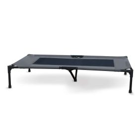 Original Pet Cot Elevated Pet Bed (Color: Charcoal/Black, size: Extra Large)