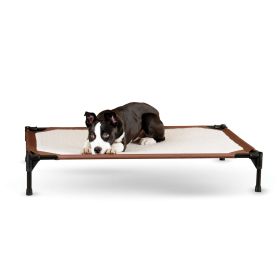 Self-Warming Pet Cot (Color: Brown, size: large)