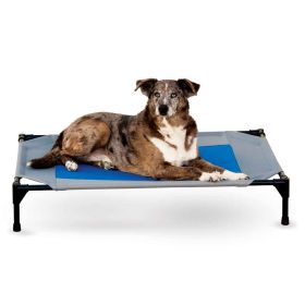 Coolin' Pet Cot (Color: Gray / Blue, size: large)