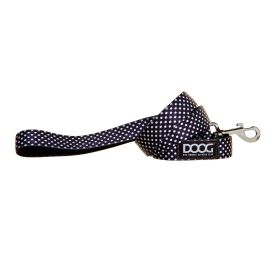 Neoprene Dog Leash Pongo (Color: Black/White Polka Dot, size: small)