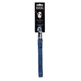 Neoprene Dog Leash Stella (Color: Blue/White Polka Dot, size: small)