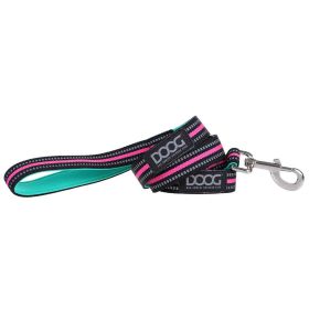 Neoprene Dog Leash Rin Tin Tin (Color: Teal/Pink, size: large)