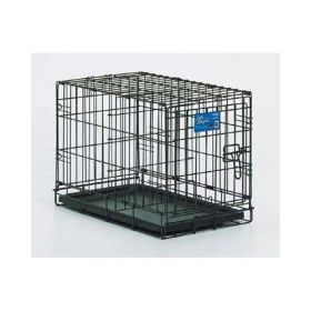 Life Stages Single Door Dog Crate (Color: black)