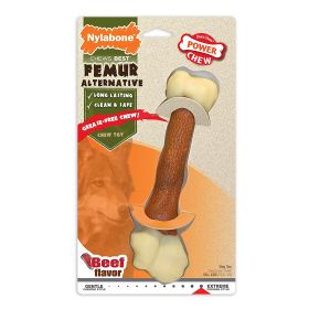 Power Chew Femur Alternative Dog Chew Toy Beef (size: large)