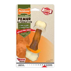 Power Chew Femur Alternative Dog Chew Toy Beef (size: medium)