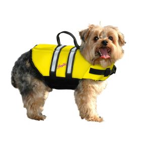 Nylon Dog Life Jacket (Color: yellow, size: Extra Large)