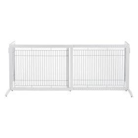 Freestanding Pet Gate HL (Color: White)