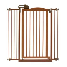 Tall One-Touch Pressure Mounted Pet Gate II (Color: Autumn Matte)