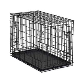 Solutions Series Side-by-Side Double Door SUV Dog Crates (Color: black)