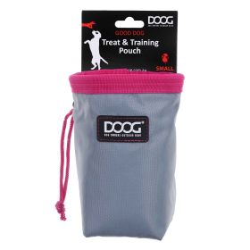 Treat and Training Pouch (Color: Grey/Pink, size: small)