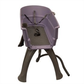 Elevated Dog Bath and Grooming Center Flat Rate Shipping (Color: Lilac, size: large)